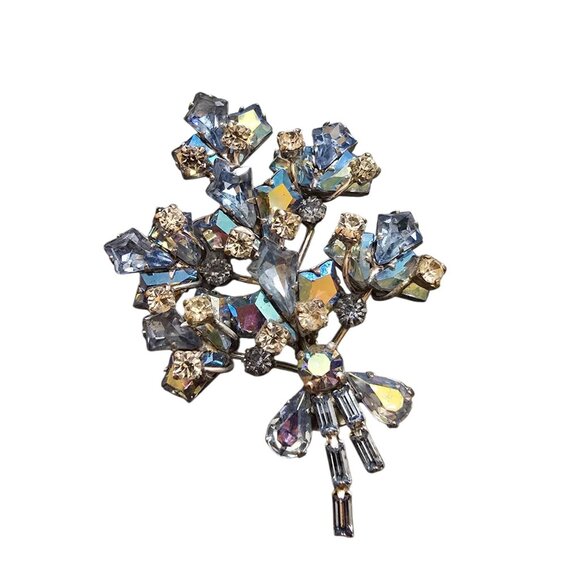 Vintage Signed Vendome Stunning Flower Brooch (A6849) - Picture 2 of 6